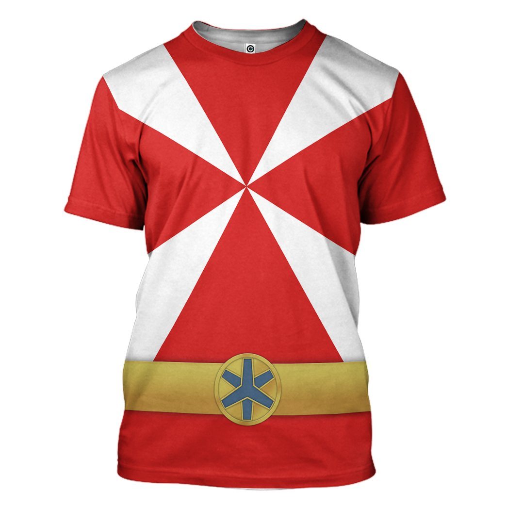  Power Rangers Lightspeed Rescue Red Ranger Custom Tshirt Hoodie Apparel