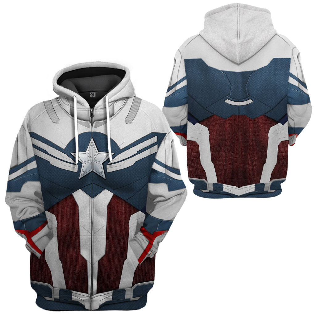  Sam Wilson Captain America Custom Tshirt Hoodie Apparel