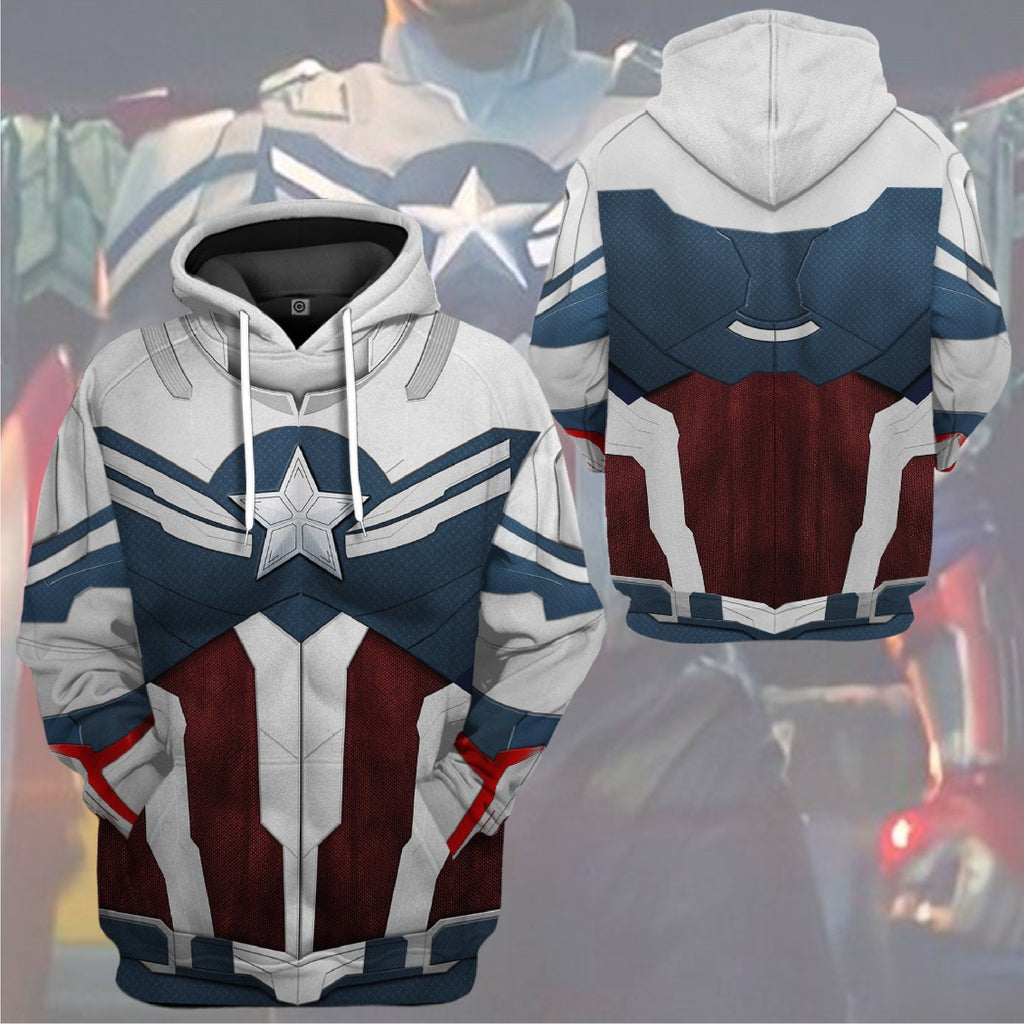  Sam Wilson Captain America Custom Tshirt Hoodie Apparel