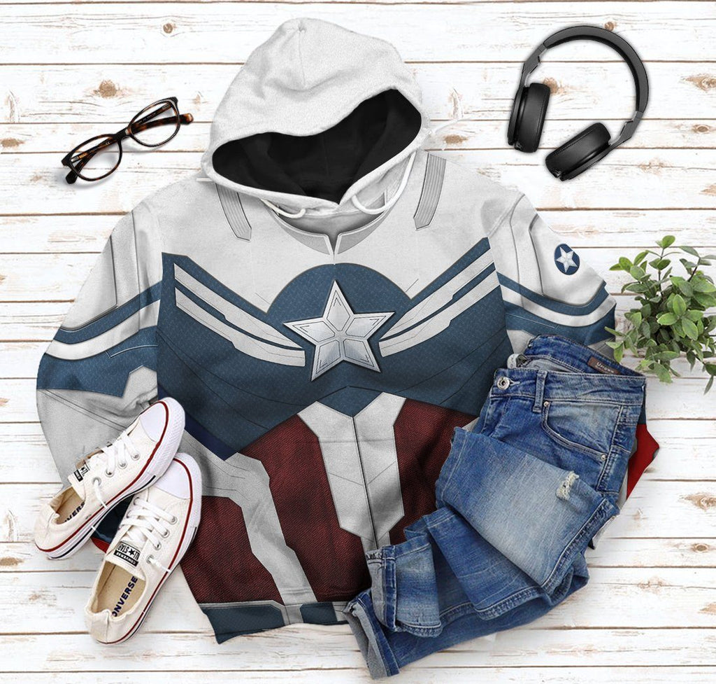  Sam Wilson Captain America Custom Tshirt Hoodie Apparel