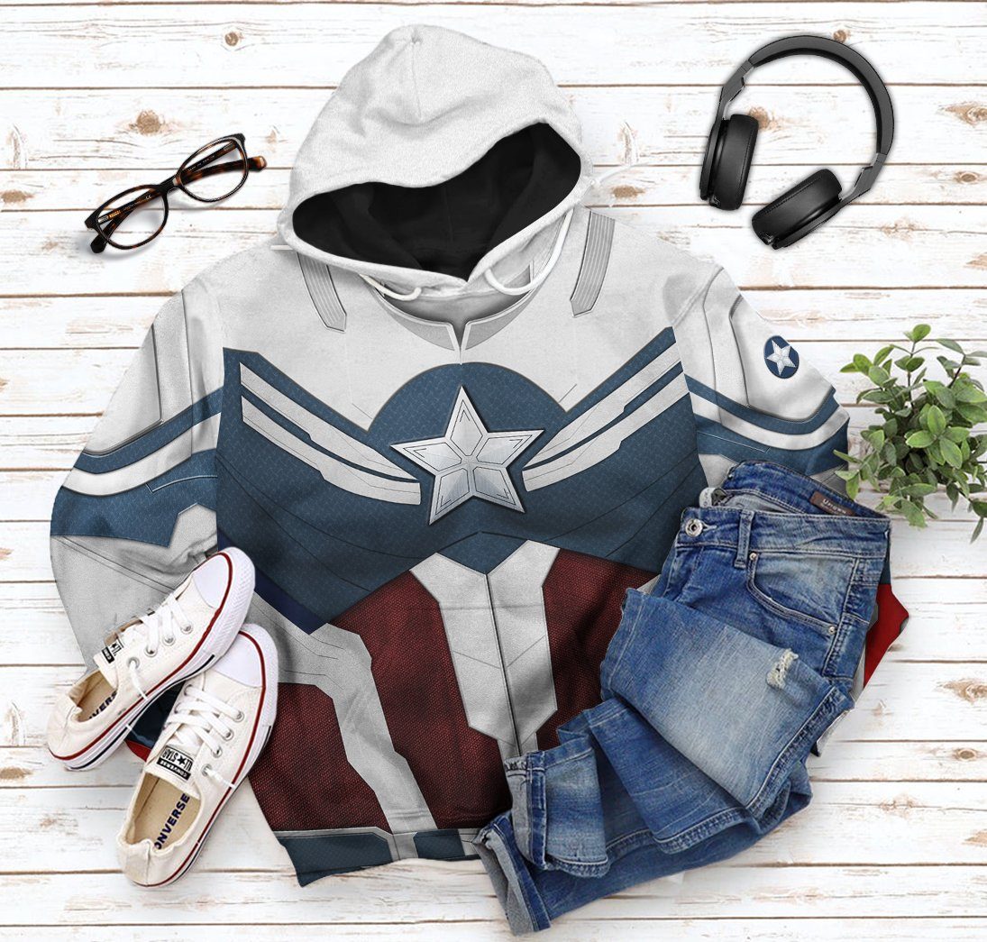  Sam Wilson Captain America Custom Tshirt Hoodie Apparel