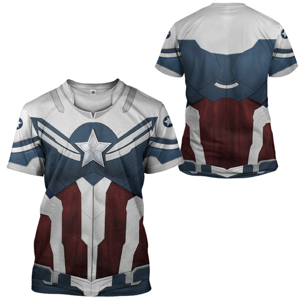  Sam Wilson Captain America Custom Tshirt Hoodie Apparel