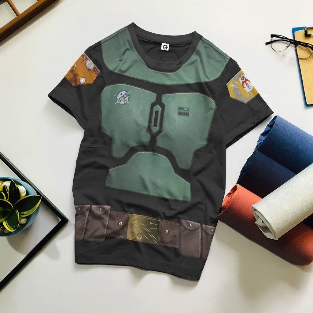  S.W Boba Fett In The Black Mando Season 2 Tshirt Hoodie Apparel