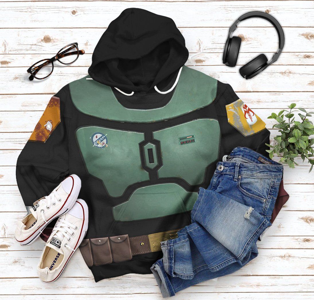  S.W Boba Fett In The Black Mando Season 2 Tshirt Hoodie Apparel