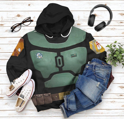  S.W Boba Fett In The Black Mando Season 2 Tshirt Hoodie Apparel