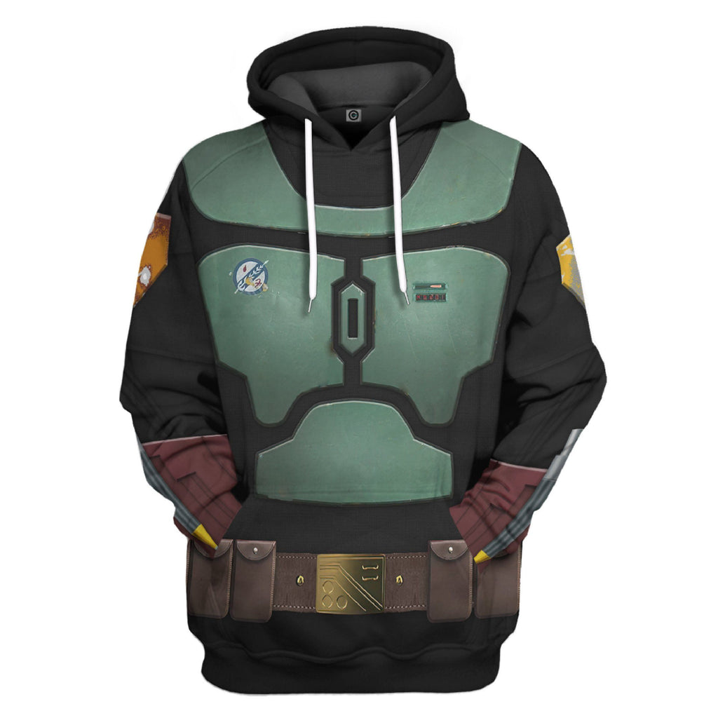  S.W Boba Fett In The Black Mando Season 2 Tshirt Hoodie Apparel