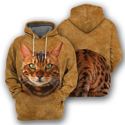 Bengal Cat - All Over Printed Shirt