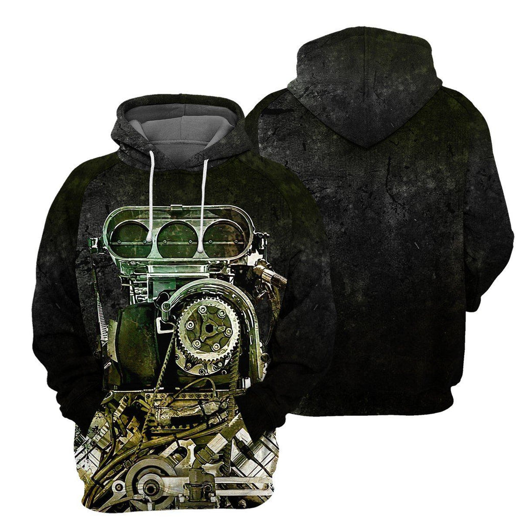 Black Drag Racing - All Over Printed Shirt