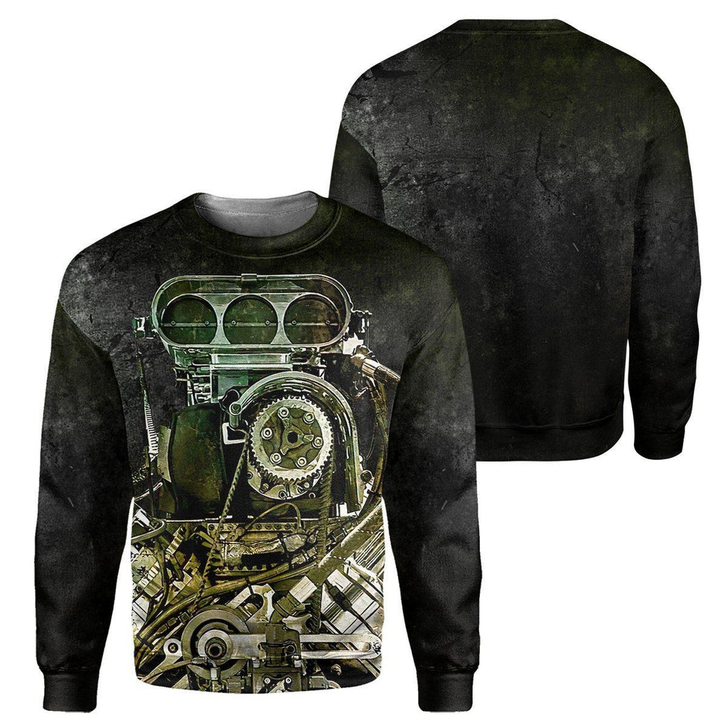 Black Drag Racing - All Over Printed Shirt