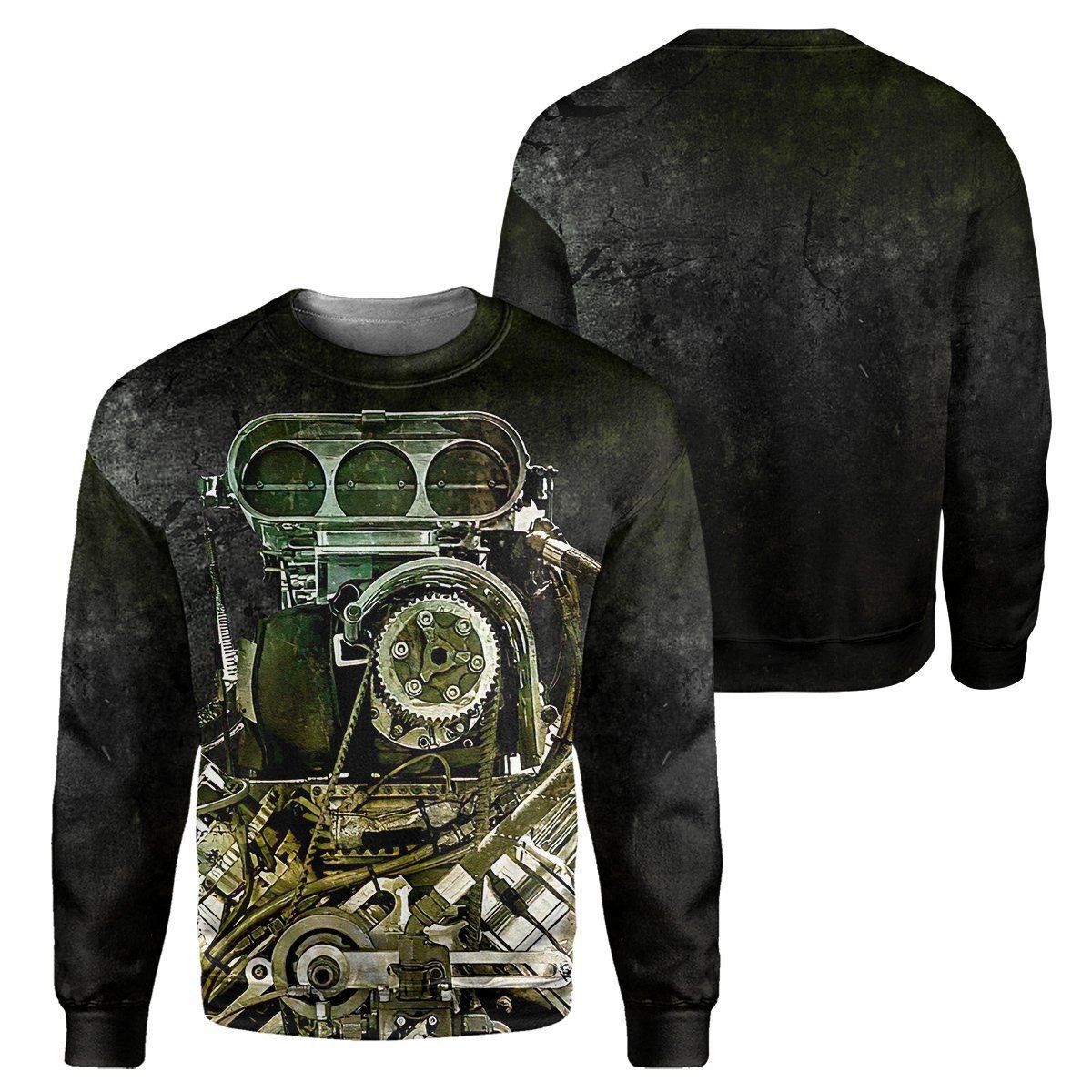 Black Drag Racing - All Over Printed Shirt
