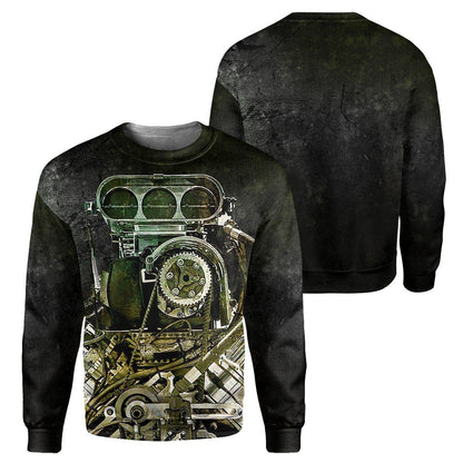 Black Drag Racing - All Over Printed Shirt