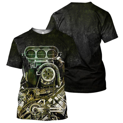 Black Drag Racing - All Over Printed Shirt