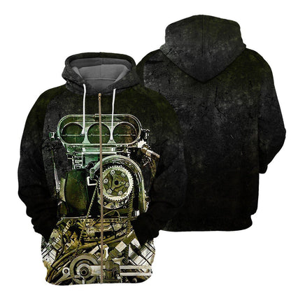 Black Drag Racing - All Over Printed Shirt