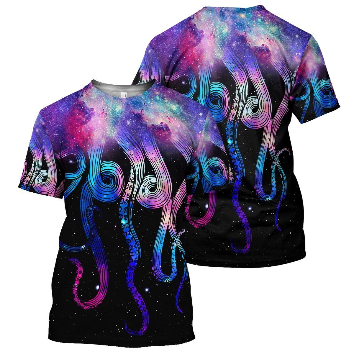 Galaxy Octopus - All Over Printed Shirt