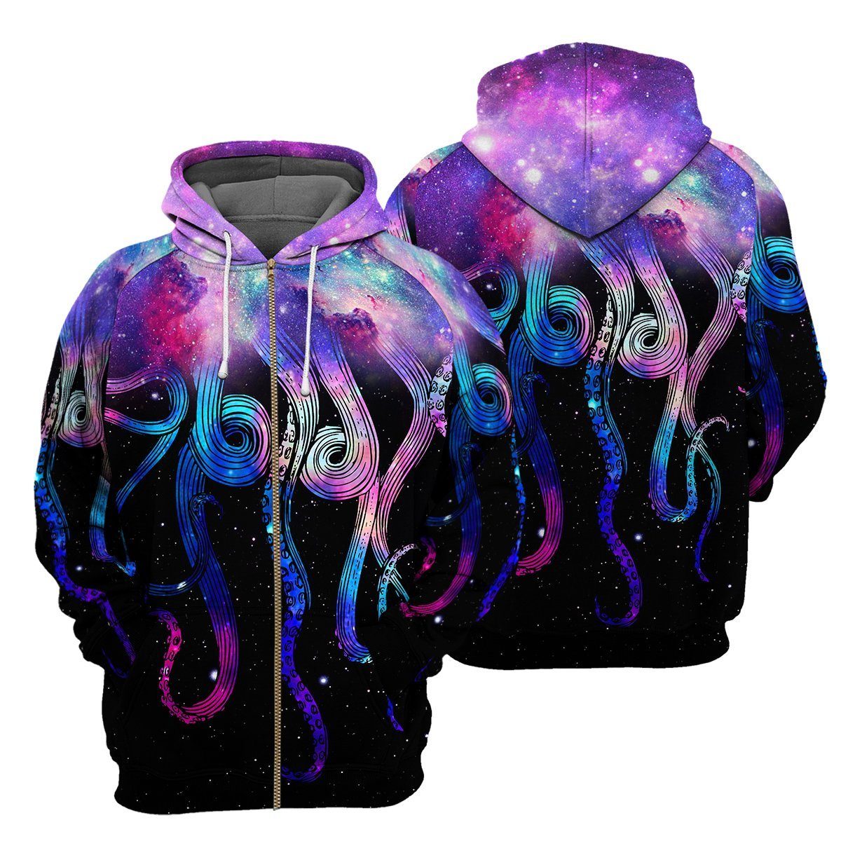 Galaxy Octopus - All Over Printed Shirt