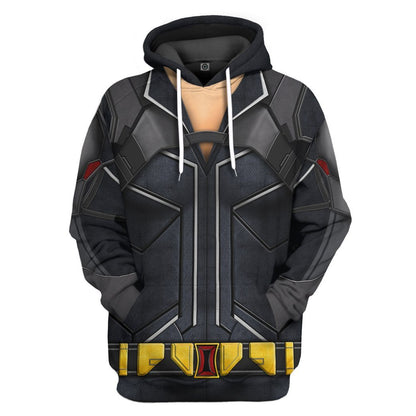 MV T-shirt Black Widow Costume Black Red Shirt Hoodie MV Hoodie