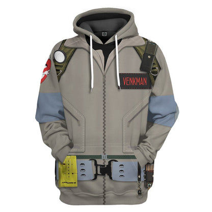 Ghostbusters 1984 Venkman Cosplay Custom Tshirt Hoodie Apparel