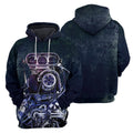 Navy Drag Racing- All Over Printed Shirt