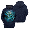Navy Sea Turtle - All Over Printed Shirt