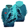 Scuba Diving Flag - All Over Printed Shirt