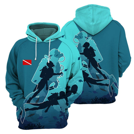 Scuba Diving No Text - All Over Printed Shirt