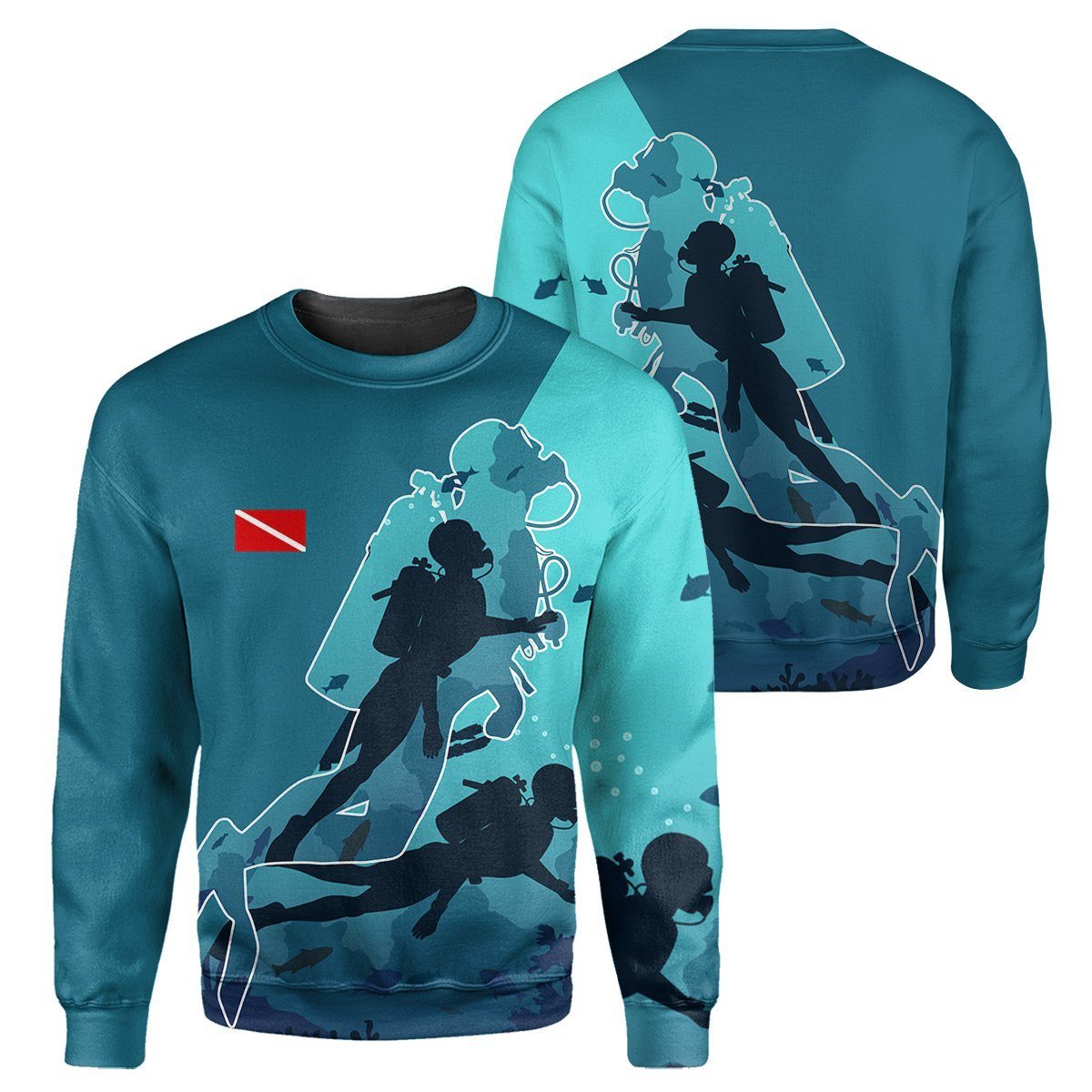 Scuba Diving No Text - All Over Printed Shirt