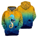 Scuba Diving Sea Horse - All Over Printed Shirt