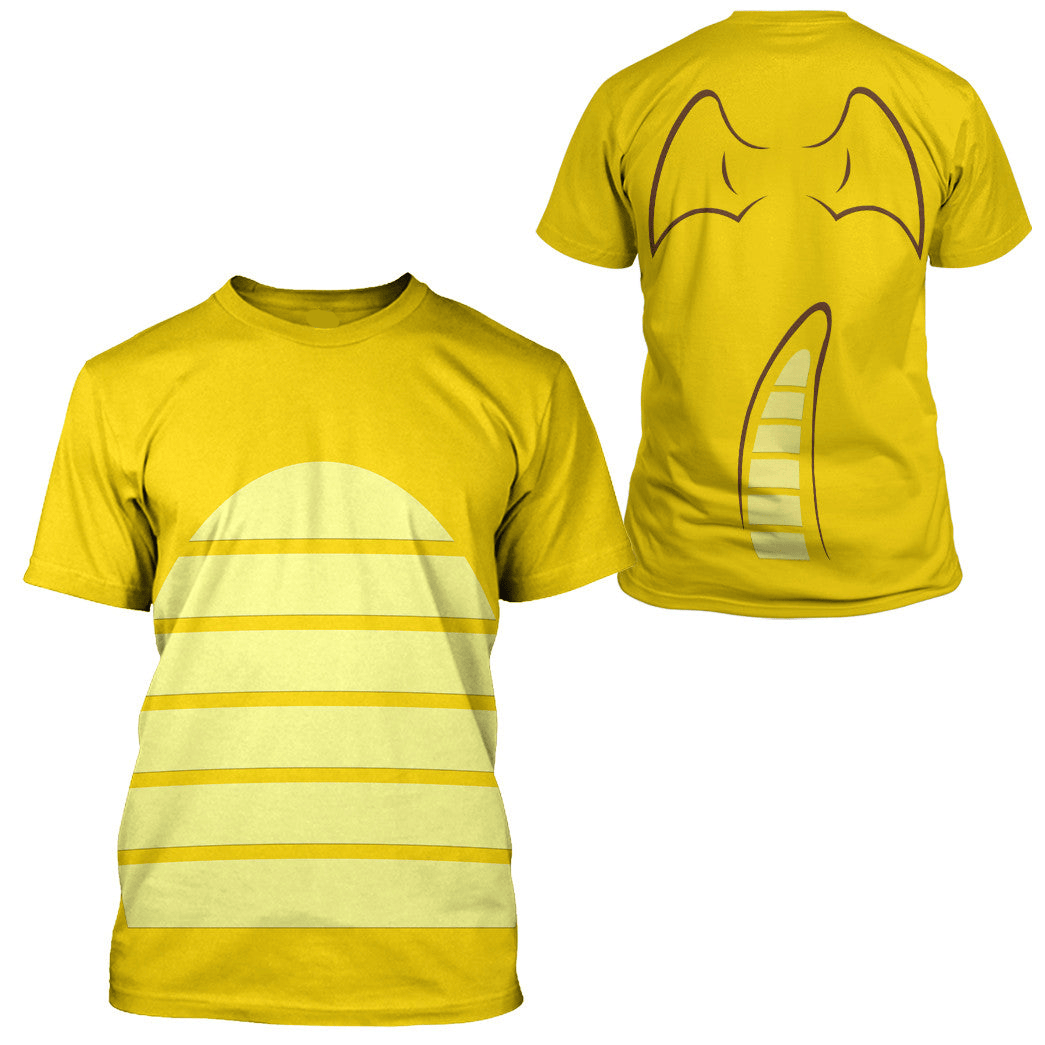 Pokemon Hoodie Dragonite Pokemon Cosplay T-Shirt Yellow Unisex Adults New Release - Trendy Gift For Men & Women