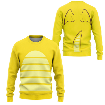 Pokemon Hoodie Dragonite Pokemon Cosplay T-Shirt Yellow Unisex Adults New Release - Trendy Gift For Men & Women