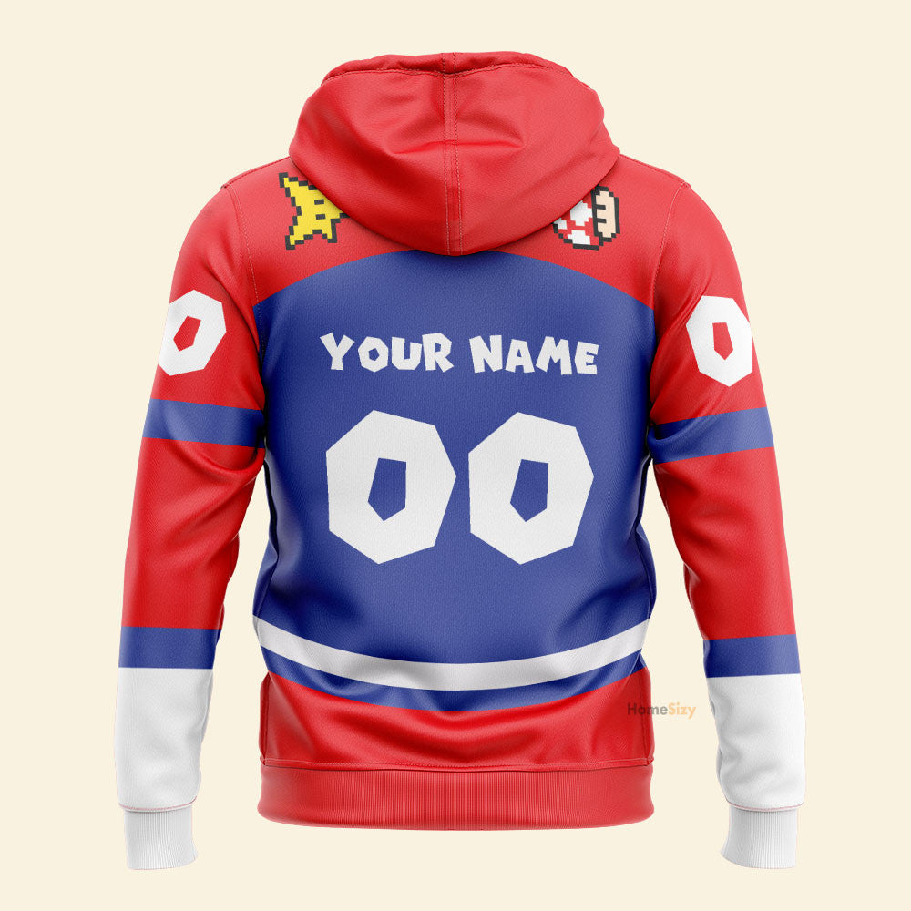 Name And Number Mrio Sports Ver 2 - Hoodie