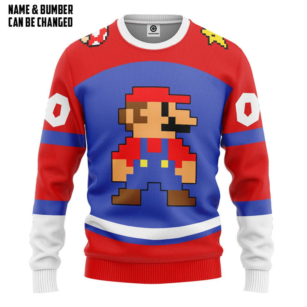Name And Number Mrio Sports Ver 2 - Hoodie
