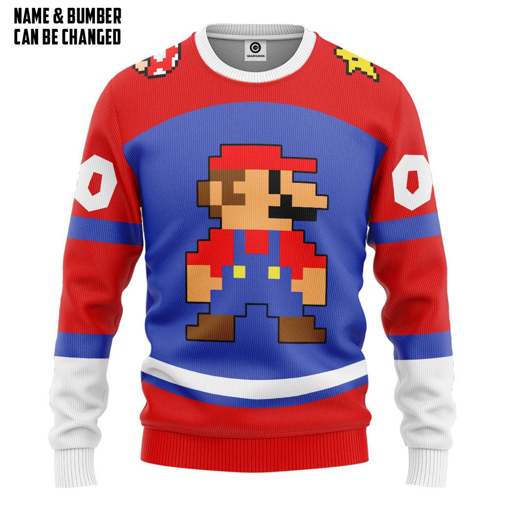 Name And Number Mrio Sports Ver 2 - Hoodie
