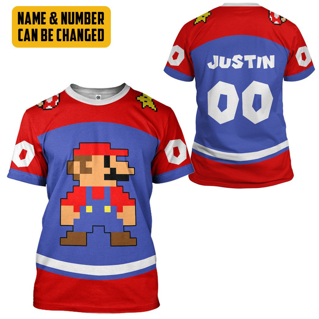 Name And Number Mrio Sports Ver 2 - Hoodie