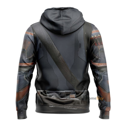 DC Deathstroke Suit Cosplay Costume Hoodie QT210382Hg