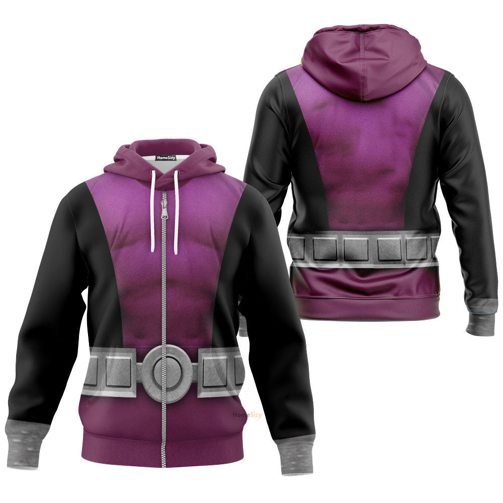 Teen Titan Beast Boy TZip Cosplay Costume Hoodie QT207057Tf