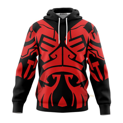 Stwa Darth Maul TZip Cosplay Costume Hoodie QT211026Hf