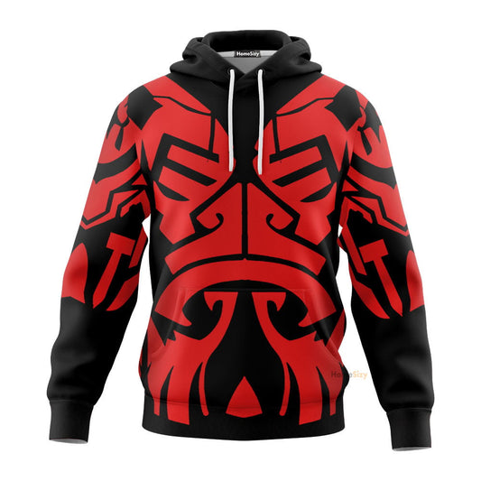 Stwa Darth Maul TZip Cosplay Costume Hoodie QT211026Hf