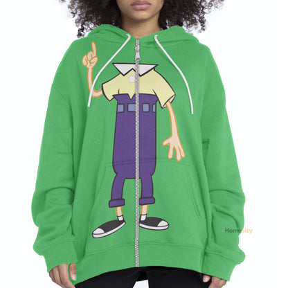 Phineas And Ferb Cosplay Costume Hoodie QT306210Hf