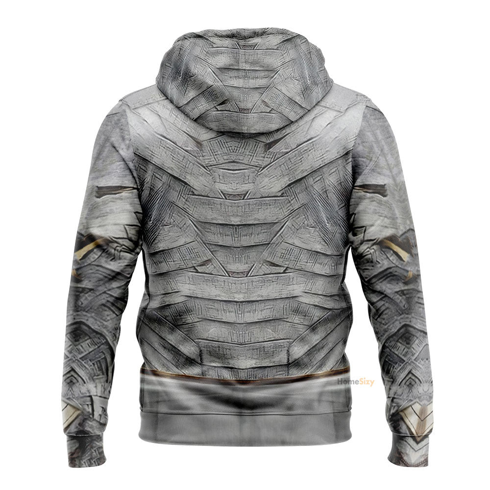 Moon Knight White Cosplay Costume Hoodie QT206244Hf