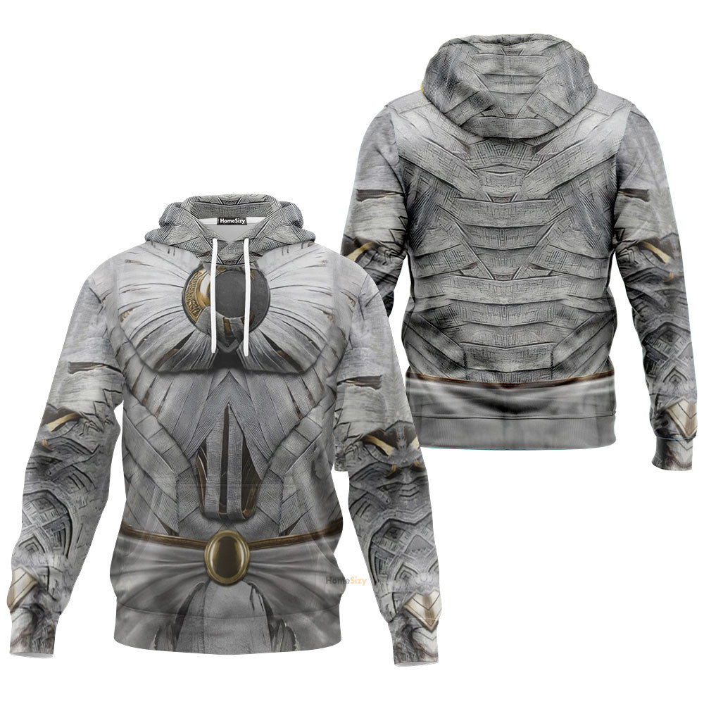 Moon Knight White Cosplay Costume Hoodie QT206244Hf