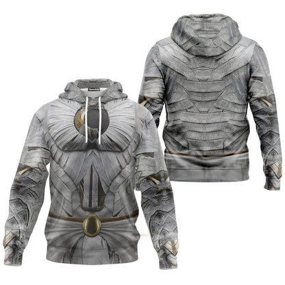 Moon Knight White Cosplay Costume Hoodie QT206244Hf