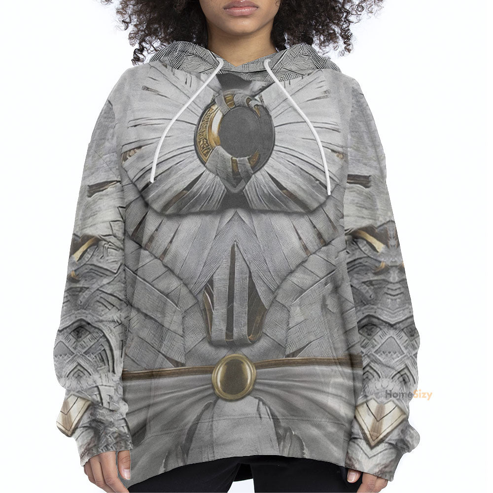 Moon Knight White Cosplay Costume Hoodie QT206244Hf