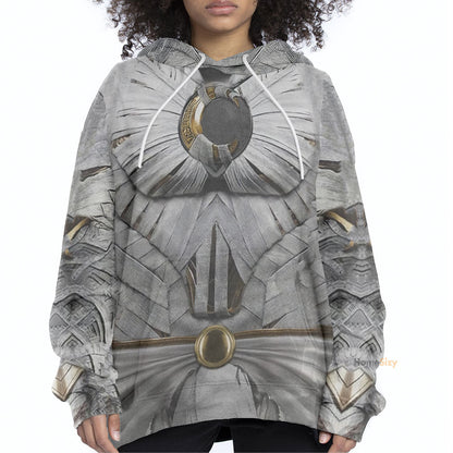 Moon Knight White Cosplay Costume Hoodie QT206244Hf