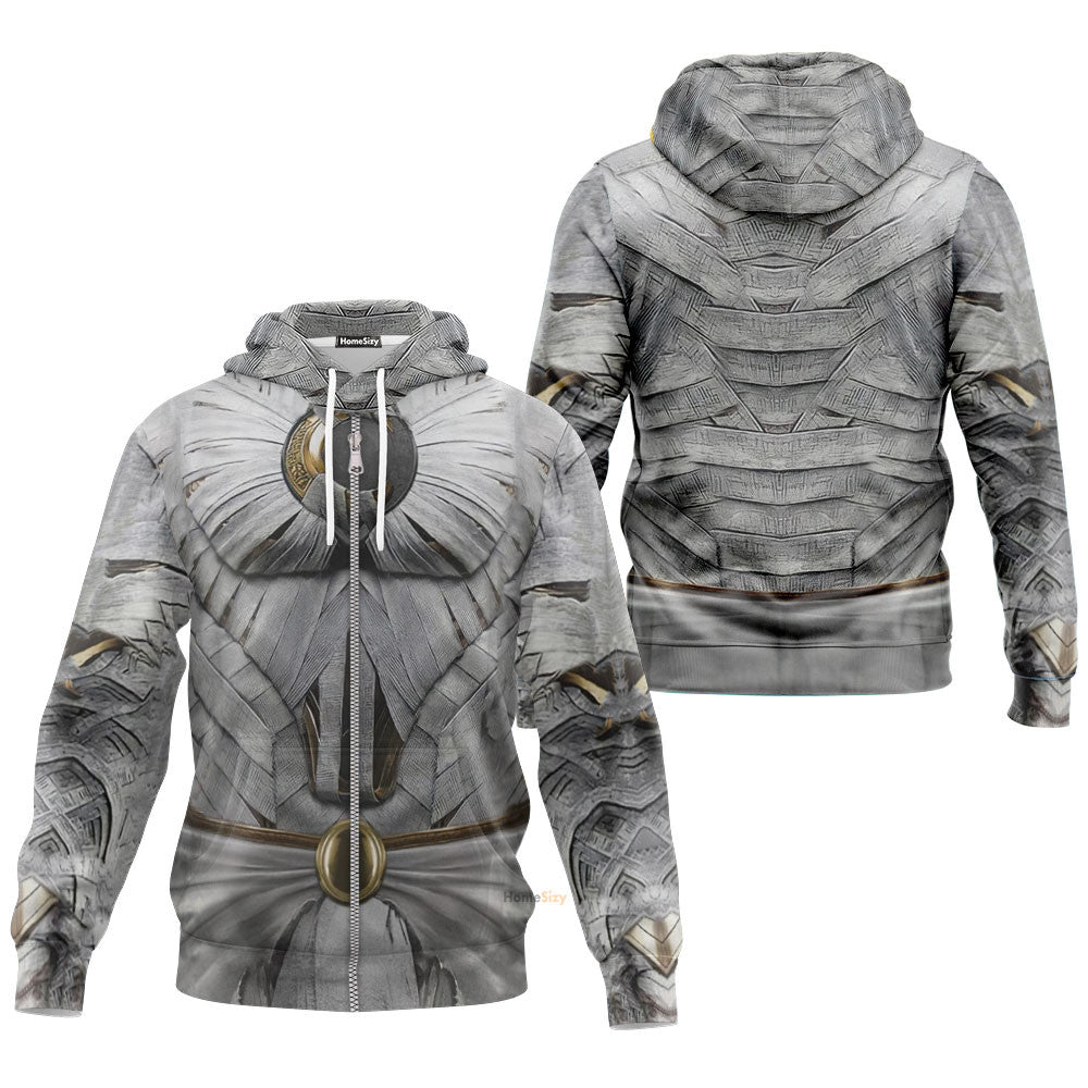 Moon Knight White Cosplay Costume Hoodie QT206244Hf