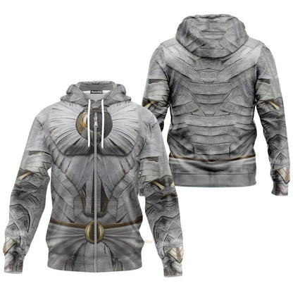 Moon Knight White Cosplay Costume Hoodie QT206244Hf