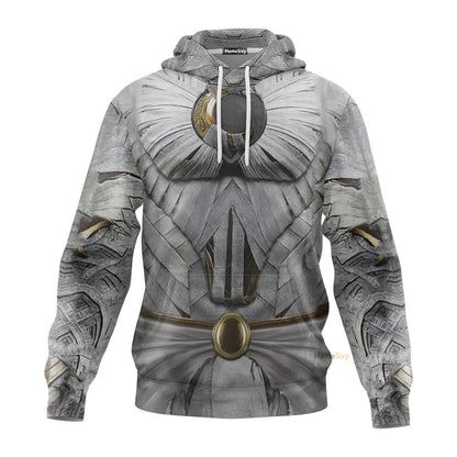 Moon Knight White Cosplay Costume Hoodie QT206244Hf