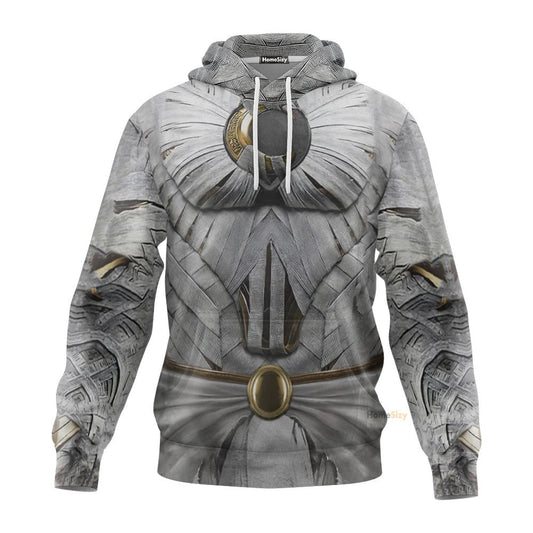 Moon Knight White Cosplay Costume Hoodie QT206244Hf