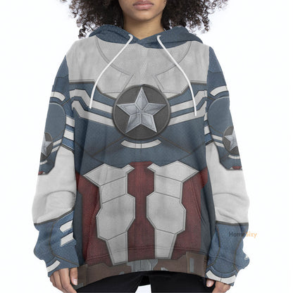 Sam Wilson Captain America Cosplay Costum Hoodie QT307019