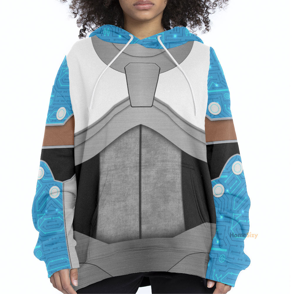 Teen Titan Cyborg TZip Cosplay Costume Hoodie QT207289Hc