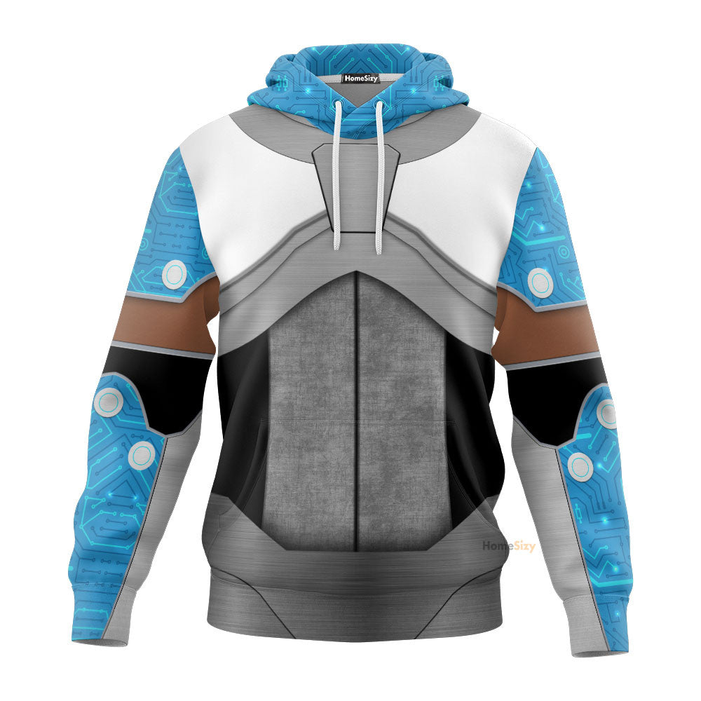 Teen Titan Cyborg TZip Cosplay Costume Hoodie QT207289Hc